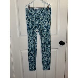Athleta Girl‎ Blue Print High Rise Chit Chat Tight Pant XXL 16
